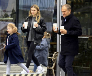 U Tusków lubią kawę na wynos. Premier z córką wpadli do kawiarni 