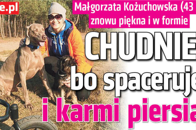 Chudnie, bo spaceruje i karmi piersią