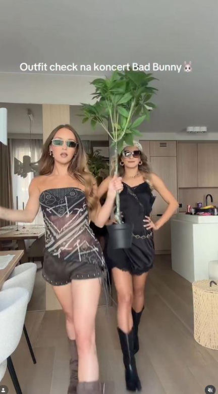 Polskie gwiazdy na koncercie Bad Bunny'ego. Lewandowska w samym staniku, Tarnowska niczym na Coachellę