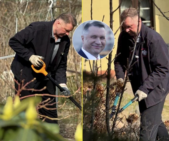 Czarnek robi porządki przed polityczną batalią. Zaczął od ogrodu