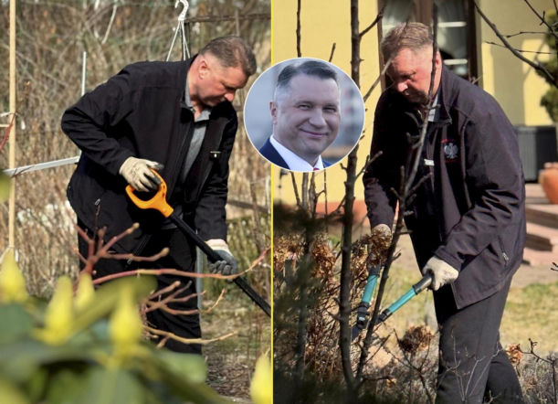 Przemysław Czarnek robi porządki przed polityczną batalią. Zaczął od ogrodu, a w nim…