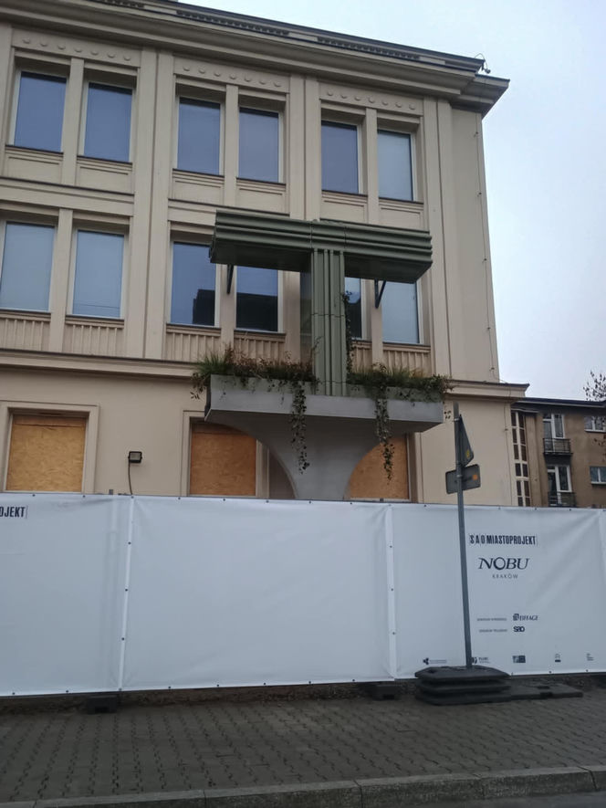 Kraków. Budowa hotelu Nobu