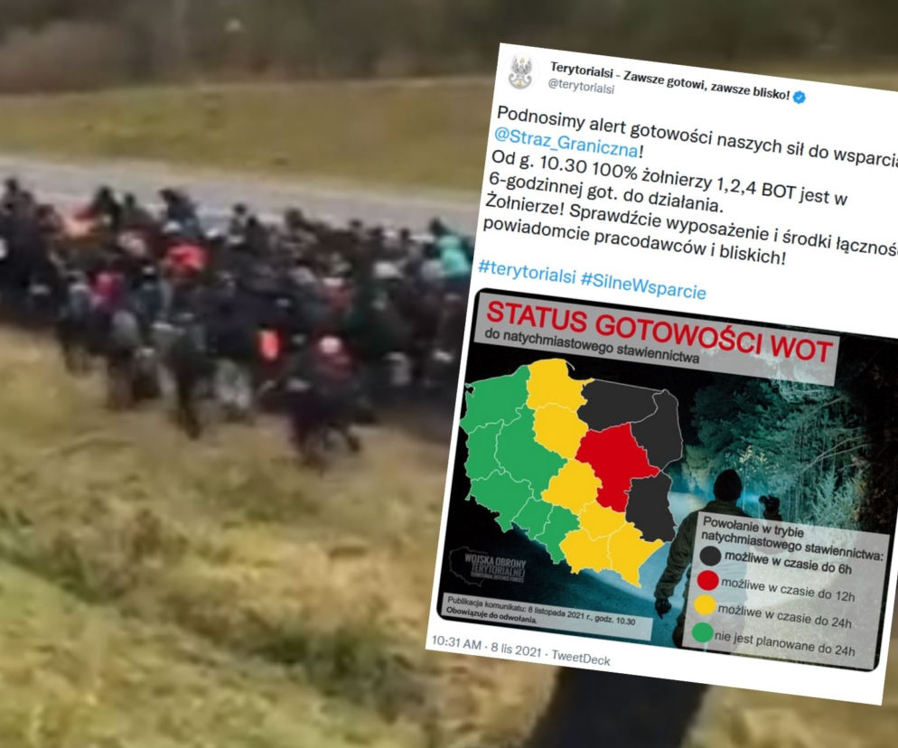 Trudna sytuacja na granicy z Białorusią. Podniesiono ALERT gotowości WOT do działania