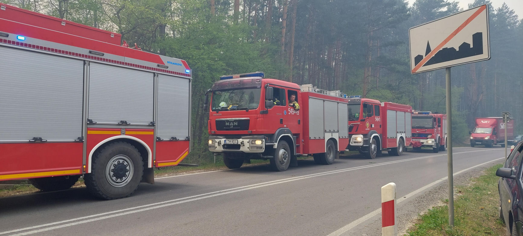 Pożar w Puszczy Solskiej