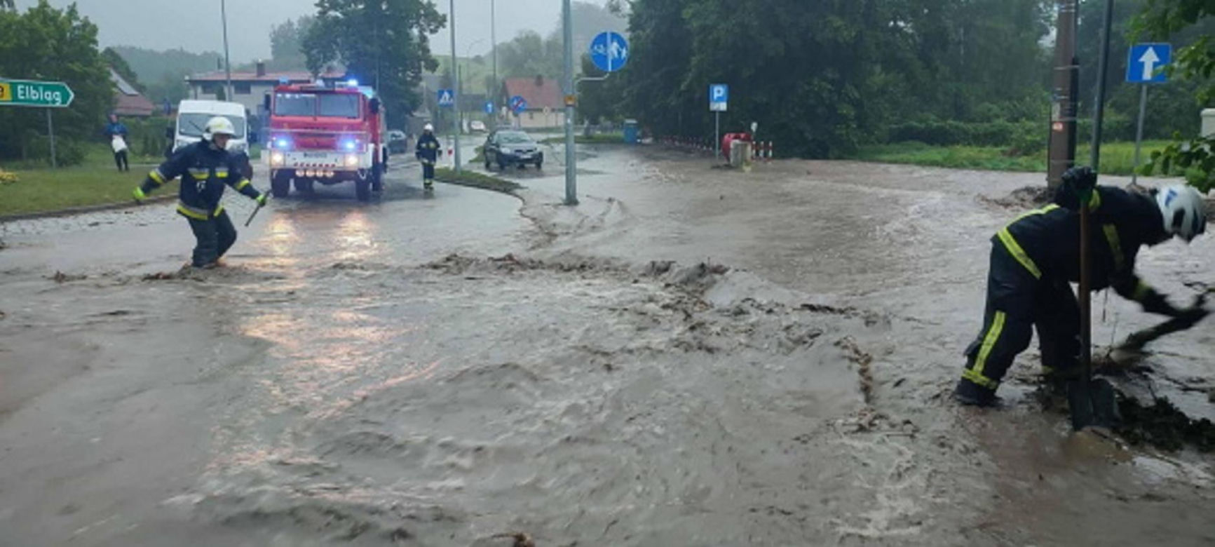 Woda zalała Tolkmicko
