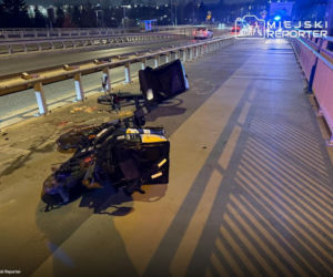 Rowerami dostarczali jedzenie, zderzyli się na wiadukcie. Polała się krew, jeden z nich stracił zęby!