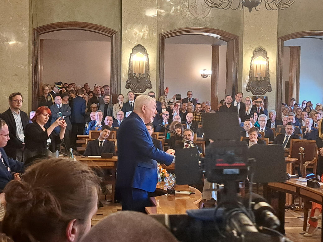 Zaprzysiężenie Aleksandra Miszalskiego na prezydenta miasta Krakowa oraz radnych IX kadencji