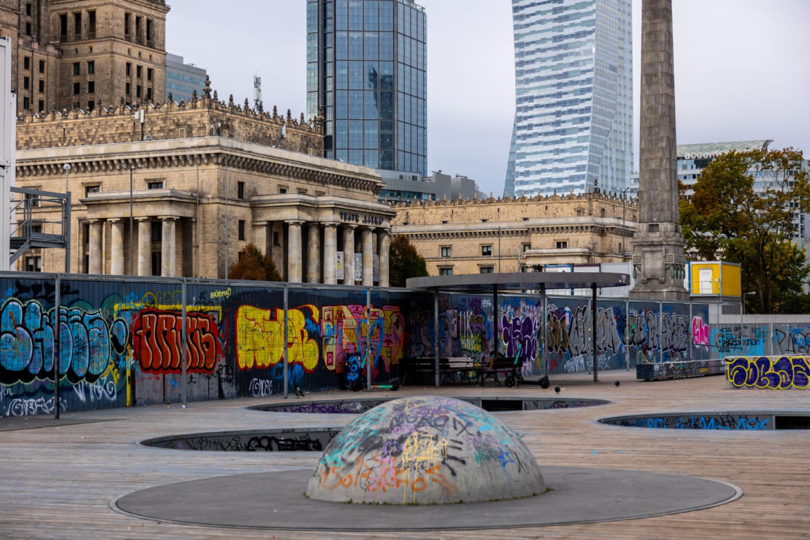 Graffiti w Warszawie – pod Pałacem Kultury