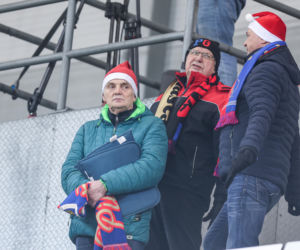 Mecz Piast Gliwice - Legia Warszawa. Kibice na stadionie