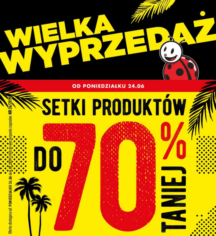 wielka wyprzedaż Biedronki