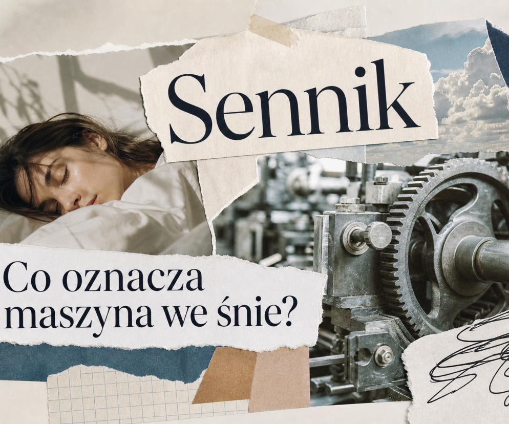 Śpiąca kobieta obok stalowych kół zębatych. O znaczeniu snu o maszynie przeczytasz na łamach SE.