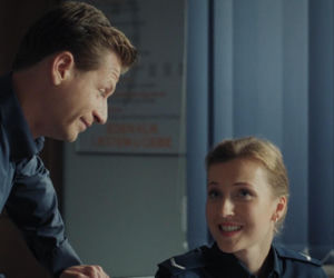 M jak miłość odc. 1914. Natalka (Dominika Suchecka), Adam Karski (Patryk Szwichtenberg)