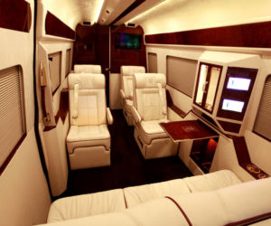 Mercedes Sprinter zmieniony w luksusowy salon