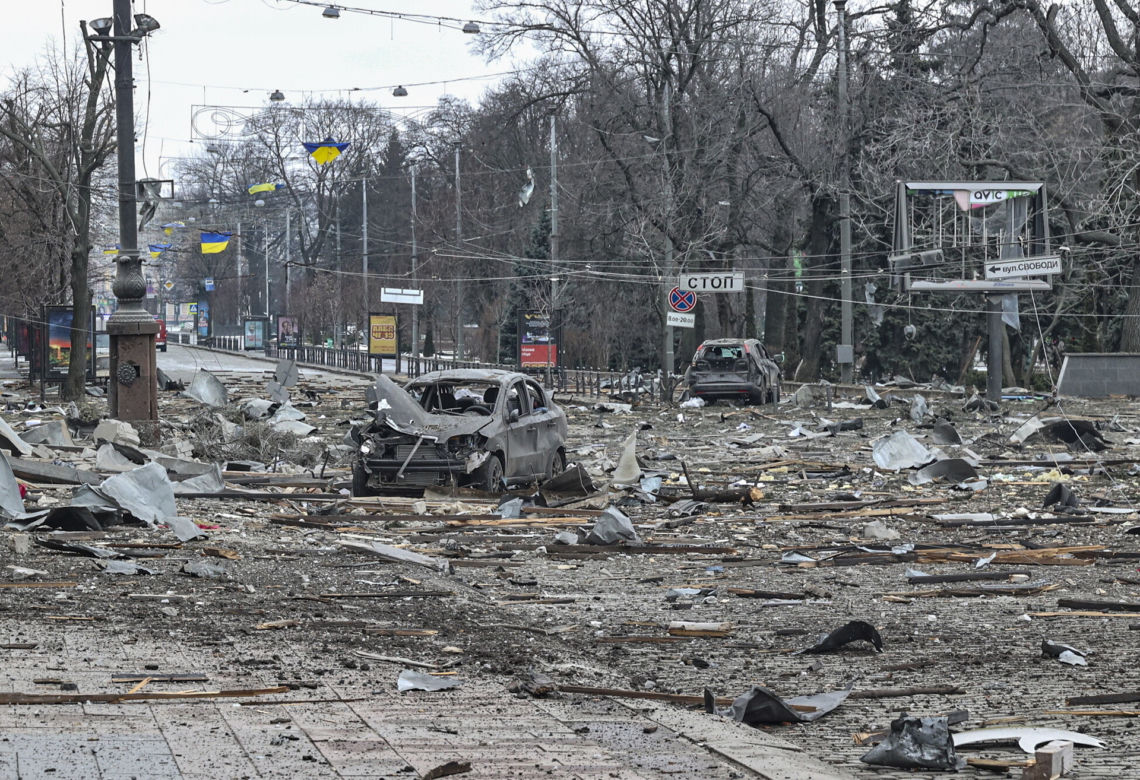 Wojna na Ukrainie - potężne wybuchy w Charkowie, ostrzał Kijowa