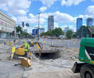 Likwidacja przejścia podziemnego na skrzyżowaniu ul. Młynarskiej i Wolskiej w Warszawie