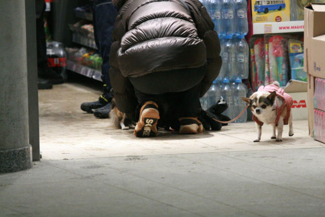 Marta Kaczyńska z synem na spacerze