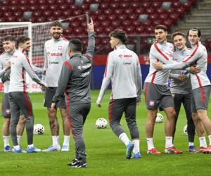 Trening reprezentacji Polski w Warszawie przed meczem z Albaną