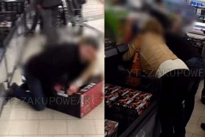 Żenująca walka w Lidlu - kto był pierwszy?