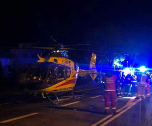 Pożar wybuchł w nocy. Ogień i dym odcięły drogę ucieczki czteroosobowej rodzinie