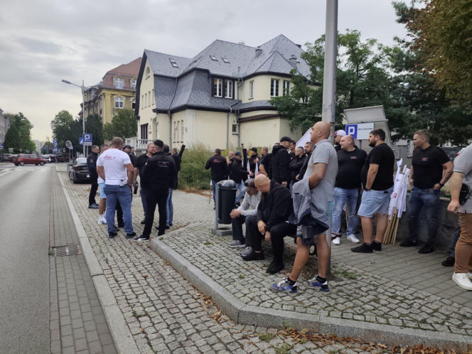 Protest górników i hutników