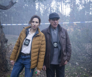 Szadź odc. 1. Agnieszka Polkowska (Aleksandra Popławska), Włodek Suzin (Mirosław Zbrojewicz)
