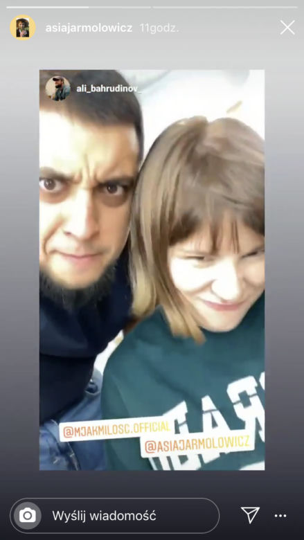 M jak miłość: Katia (Joanna Jarmołowicz), Igor (Ali Bakhrutdinov)