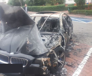 Na krakowskim Kurdwanowie spłonęło BMW