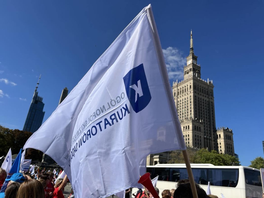 Marsz budżetówki w Warszawie
