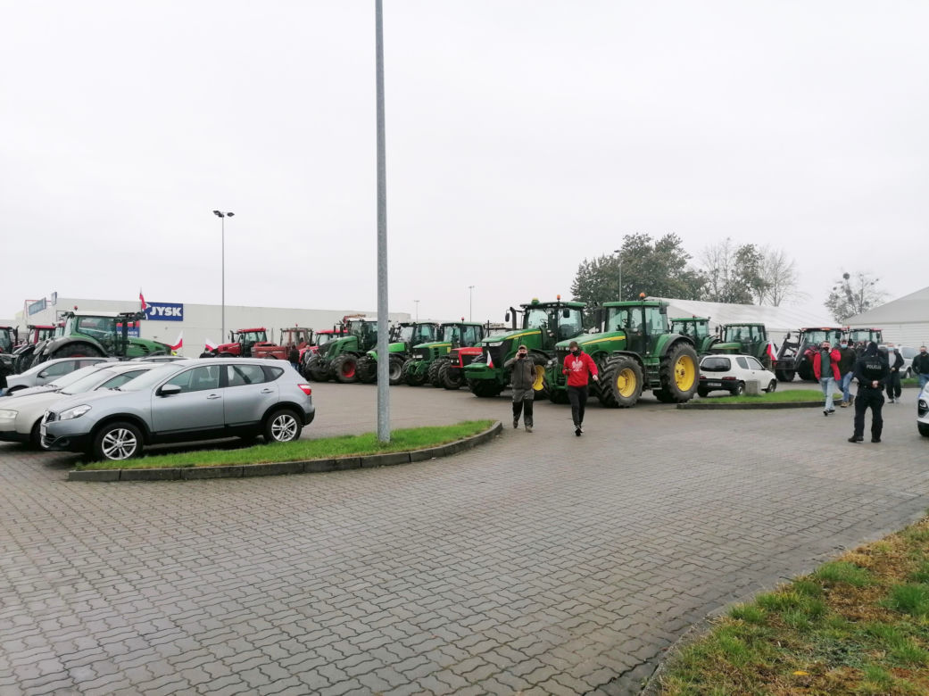 Protest rolników w Iławie 21.10.2020