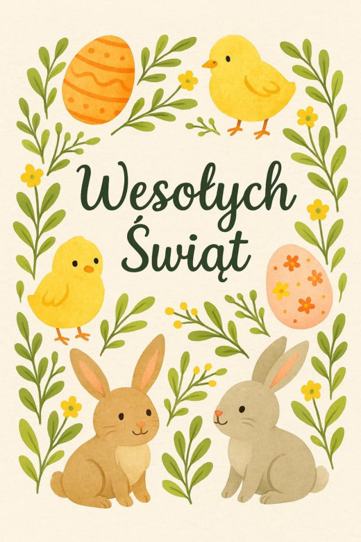 E-kartki na Wielkanoc 2025. Gotowe kartki wielkanocne do wysłania