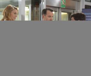 Pierwsza miłość. Bartek (Rafał Kwietniewski), Mirek (Maurycy Torbicz), Izabela (Joanna Kupińska)