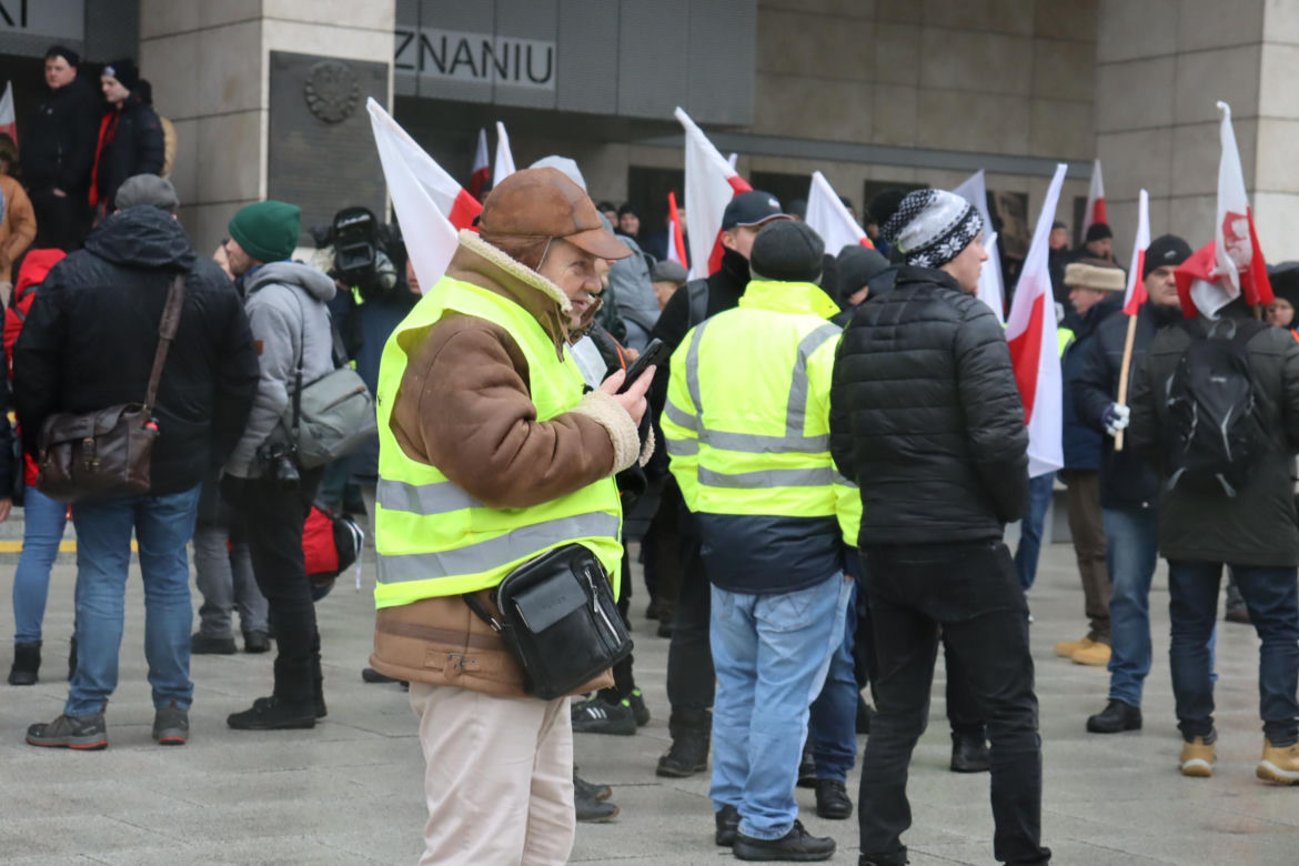 Protest rolników w Poznaniu 