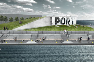 Tak będzie wyglądać Infobox PORT GDAŃSK na Falochronie Zachodnim w Gdańsku
