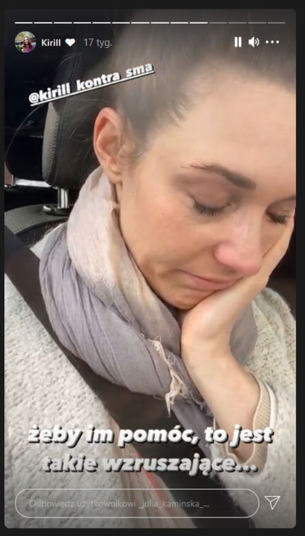 Julia Kamińska na Instagramie wspiera chorego Kirilla