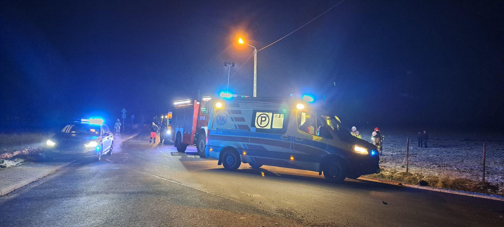 Tragiczny wypadek w miejscowości Chełmica Duża. Zdjęcia z miejsca zdarzenia