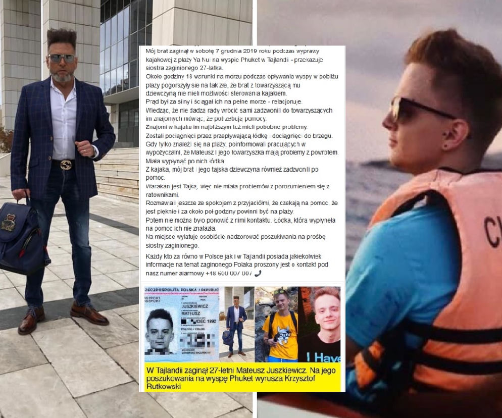 Rutkowski leci do Tajlandii szukać zaginionego Polaka. Ostatnie wieści o 27-latku są niepokojące