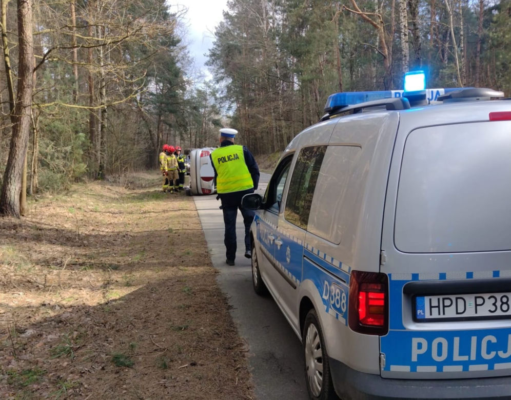 Auto rozbiło się na drzewie. Kierująca miała prawo jazdy zaledwie od 3 miesięcy