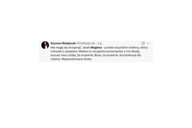 Jacek Magiera nie żyje. Tak go żegnają