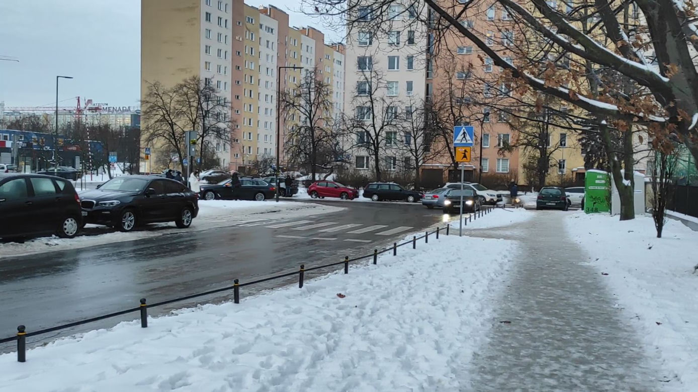 Gołoledź w Warszawie 20.12.2022