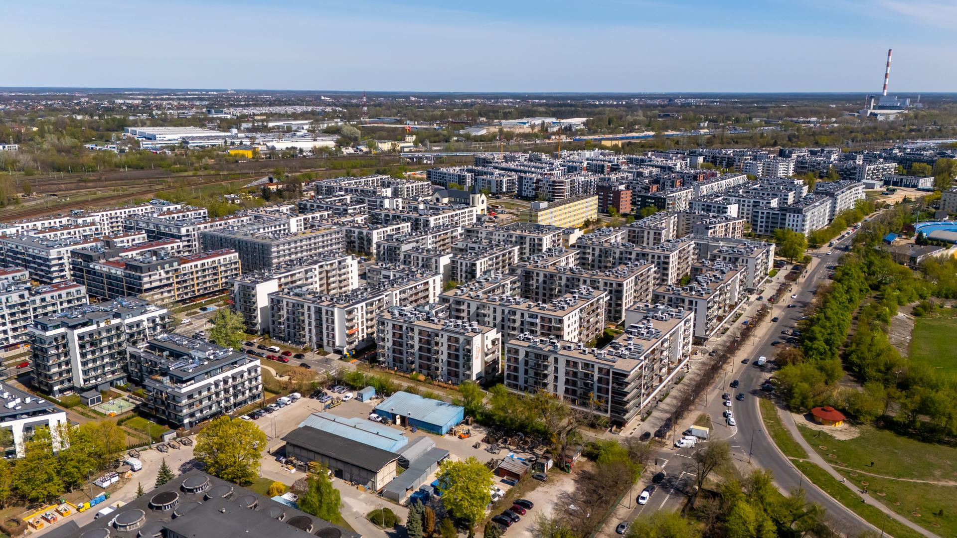 Nowe osiedla na Kamionku w Warszawie