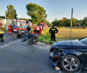 Lipie. Wjechał w motocyklistę, drugi nie zdążył wyhamować