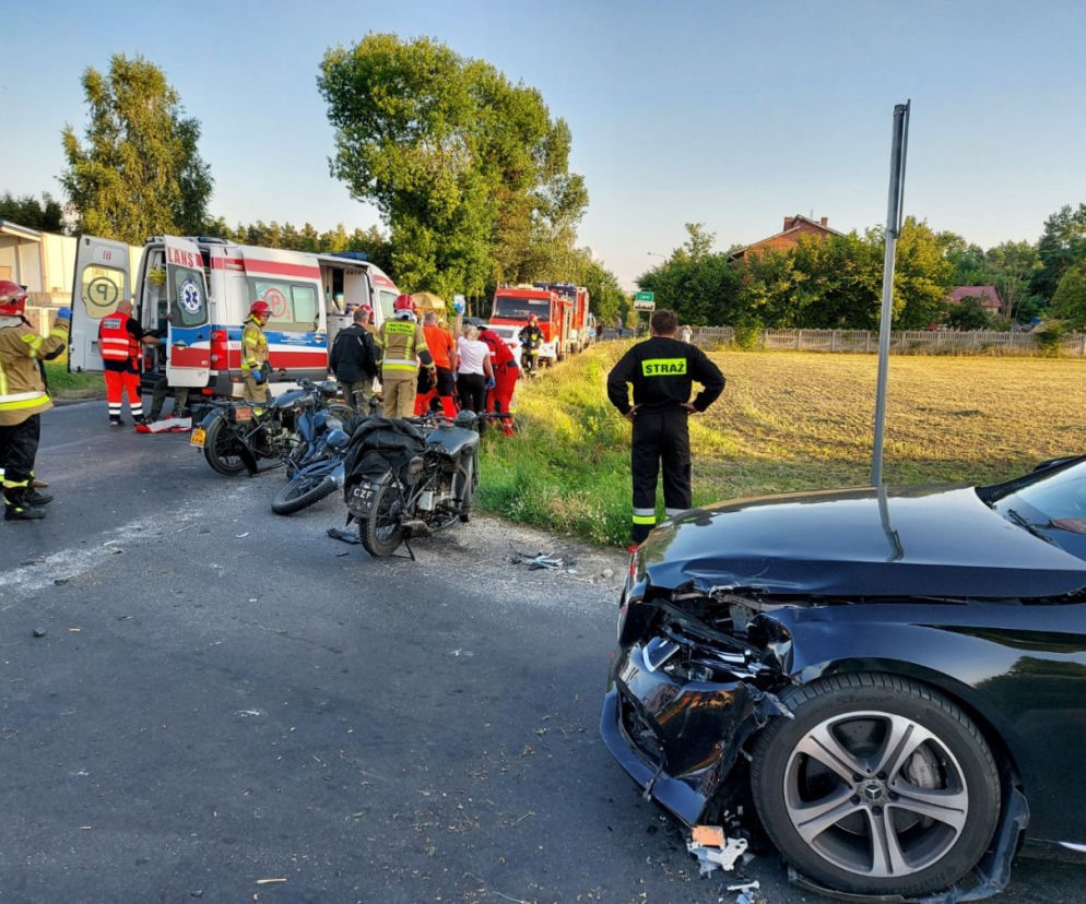 Lipie. Wjechał w motocyklistę, drugi nie zdążył wyhamować