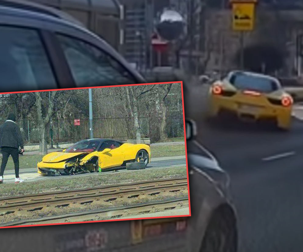 Rozbił Ferrari w centrum Krakowa