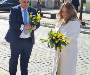 Joanna Kurska uczciła pamięć Marii Kaczyńskiej 