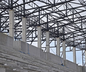 Budowa stadionu w Szczecinie - luty 2020