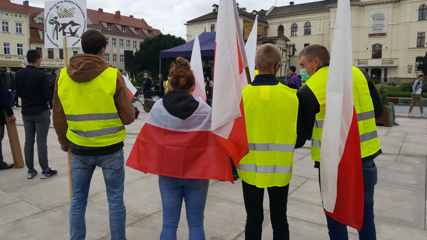 Protest rolników w Bydgoszczy 