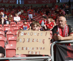 Kibice na meczu Widzew Łódź - Piast Gliwice