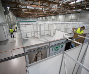 Budują Szpital tymczasowy w Krakowie w Hali Expo