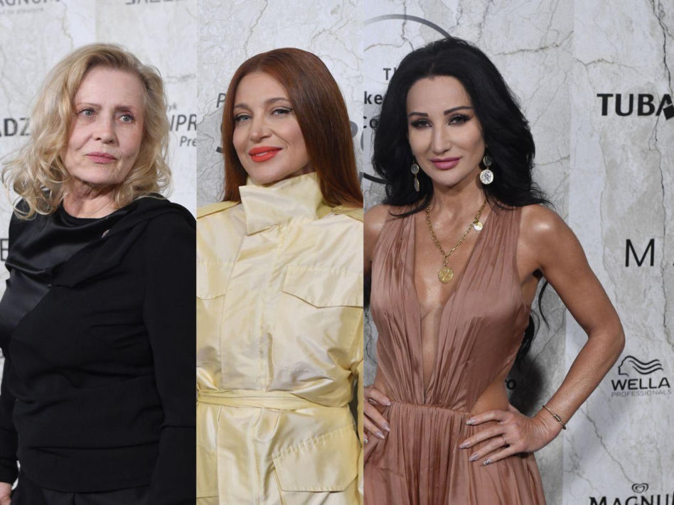 Szapołowska w czerni, Fijał z futrem w ręku i olśniewająca Steczkowska. Tłum gwiazd u Zienia