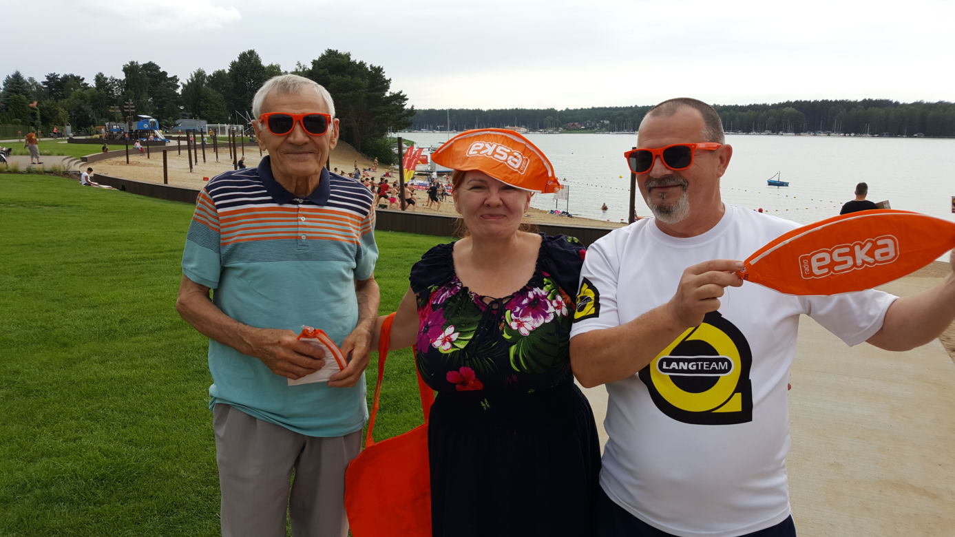 Bydgoska ekipa Eska Summer City na plaży w Pieczyskach